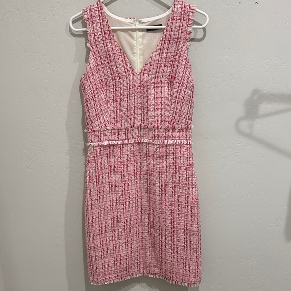 J. Crew Pink Tweed Dress - Picture 2 of 5